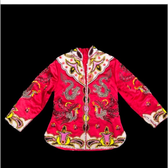 Vintage Qun Kwa beaded jacket - Picture 1 of 5